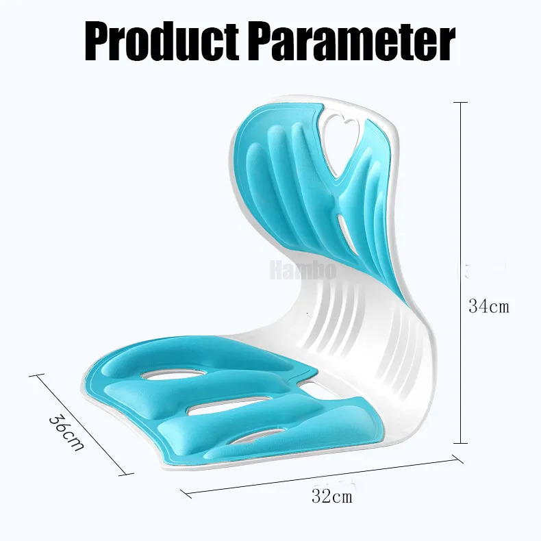 AB Zone Portable Cushion Orthopedic Chair Posture Correction Office Waist Protection Memory Cotton Seat Student Children Adults 231007