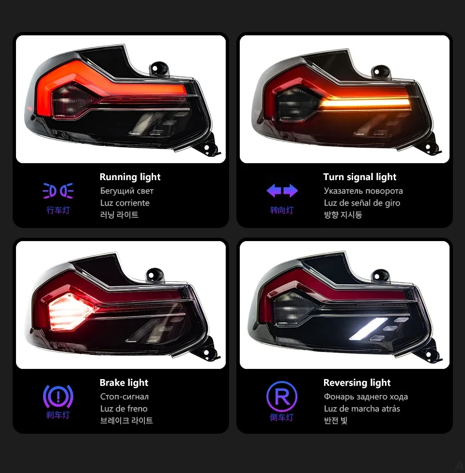 Car Taillight for BMW 2 Series F22 2014-20 19 Tail Lights F21 Design LED Tail Light 220i 225i F44 Rear Lamp DRL Signal Light