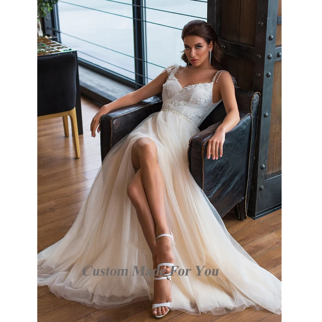 Lace Princess Ral Wedding Dress Long Sleeves Garden Appliques Bridal Gowns Robe De Mariage Ball Gowns1111111 1111111