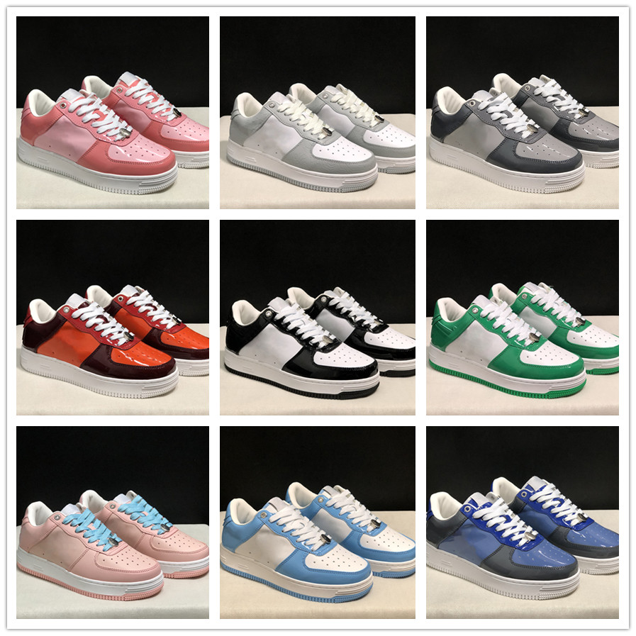 Mens Running Shoes Casual Shoes luxury Skateboard Tide Sneakers Trendy Classic Womens Trainers Camouflage stick Grey Black White