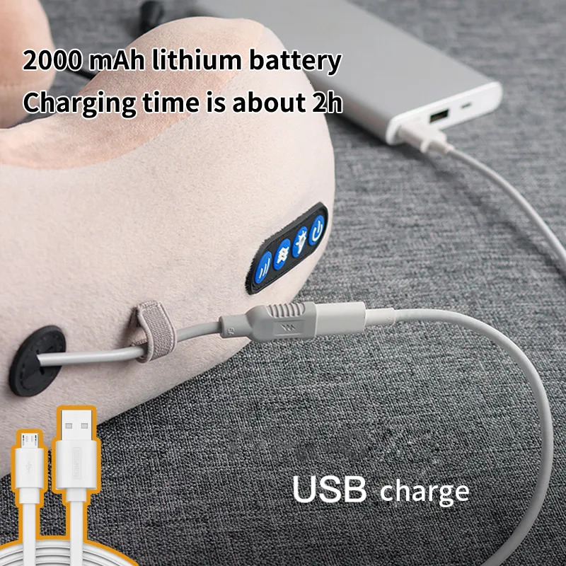 Other Massage Items Electric Neck Massager U shaped Pillow Multifunctional Portable Shoulder Cervical Massager Outdoor Home Car Relaxing Massage 23100
