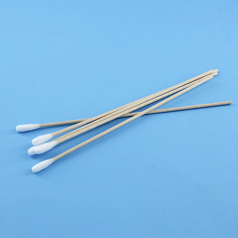 Cotton Swabs 500PCS Q- tips Cotton Swab Single Cotton 15CM Wooden Handle with Box 231007