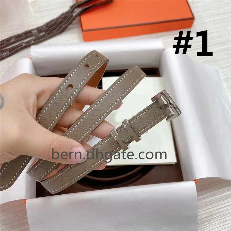 Fashion Belt Metal Gold/Silver Logo Women's Belts Width 1.5cm for with Gift Box