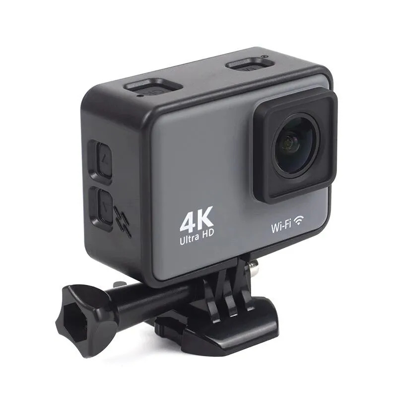 Weatherproof Cameras CERASTES Action Camera 4K 60FPS WiFi Anti shake With Remote Control Screen Waterproof Sport Drive Recorder EIS 231007