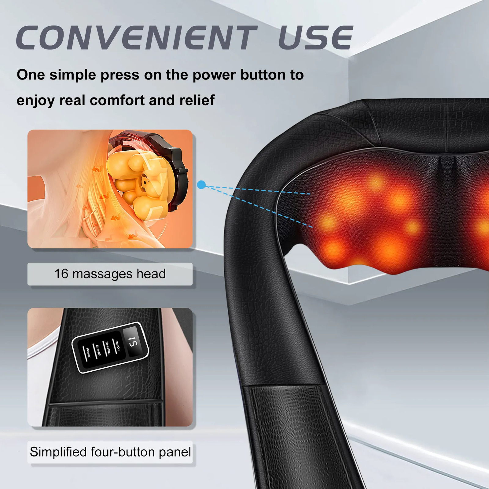 Other Massage Items BILITOK Shiatsu Neck and Back Massager with Heat Electric Deep Tissue Kneading Massage Pillow for Shoulder Back and Neck Muscl 231