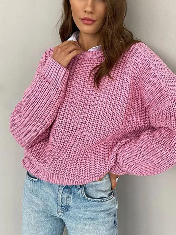 Women's Sweaters Cryptographic Autumn Winter Knitted Sweaters for Women Fashion Long Sleeve Pullover Sweater Oversized Christmas Clothes 231007