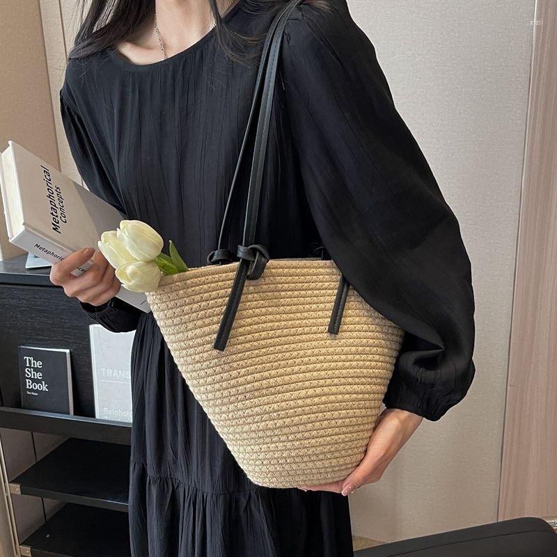 Evening Bags Large Capacity Summer Beach For Women 2023 Bohemian Straw Shoulder Bag Boho Female Designer Rattan Woven Totes Handbags