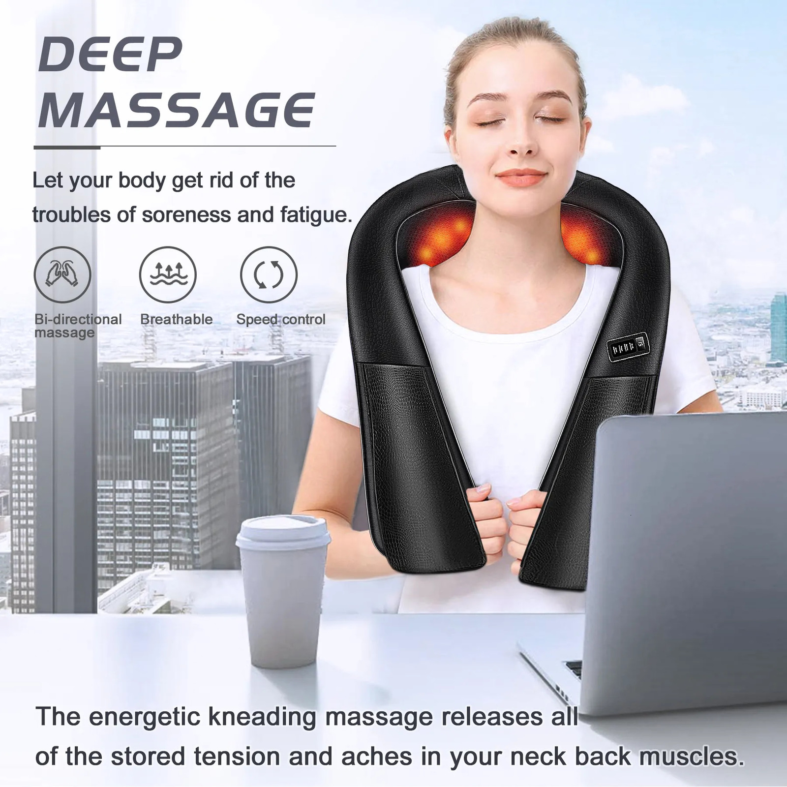 Other Massage Items BILITOK Shiatsu Neck and Back Massager with Heat Electric Deep Tissue Kneading Massage Pillow for Shoulder Back and Neck Muscl 231