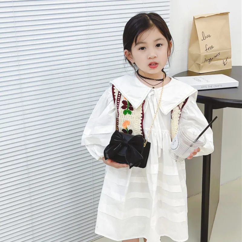 Handbags Gift Coin Purses And Girls Kawaii Baby Mini Kids Handbags Bags Bowknot Cute Crossbody Pouch Toddler Leather Purse For 231006