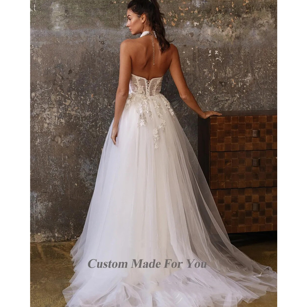 Simple Long A Line Wedding Dress for Bride Full Sleeve V Neck Bridal Gowns Sexy Vestidos De Novia Long Boho Beach Dresses111