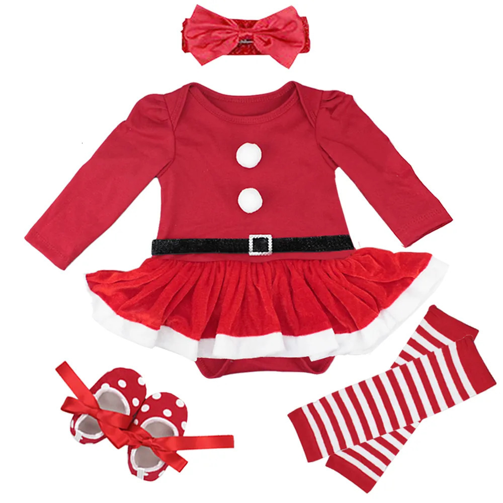 Clothing Sets Born Clothing 0-3 Months Baby girl Costume Romper Baby Clothes Party Dress Christmas Girl Bebe Clothing Children Infant Dress 231006