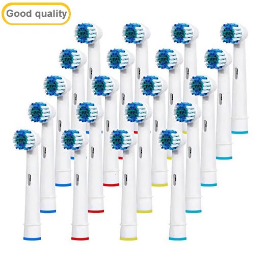 Toothbrushes Head 20pcs Oral A B Sensitive Gum Care Electric Toothbrush Replacement Brush Heads Soft Bristles 231006