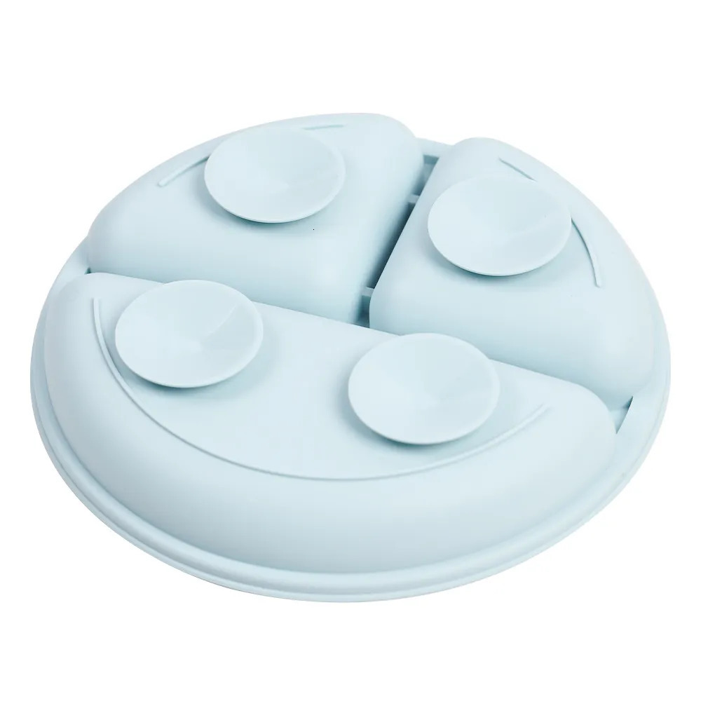 Cups Dishes Utensils 5/9Pcs Silicone Baby Feeding Tableware Set Suction Bowl Divided Plate Spoon Fork Bibs Cup Non-slip Children Dinner Dishes 231006
