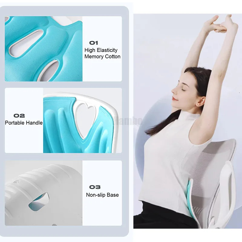 AB Zone Portable Cushion Orthopedic Chair Posture Correction Office Waist Protection Memory Cotton Seat Student Children Adults 231007