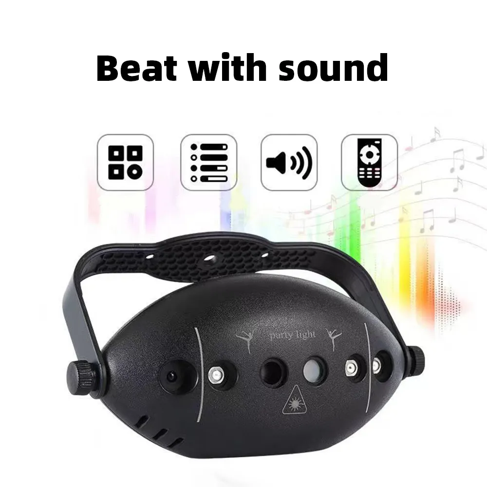 RGB Disco Lights Stage DJ Party Laser Light Projector Light Strobe Party Club Home Holiday Decoration Lights Party Lamp