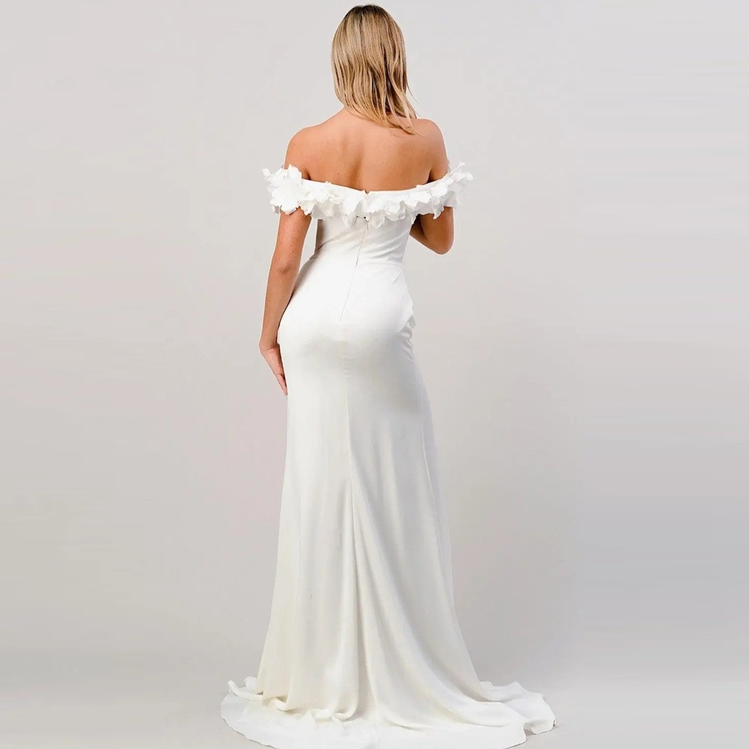 Arabic White Wedding Dresses Detachable Long Sleeves Mermaid Bridal Gowns Beads Lace Applique Nigerian Marriage Dress Plus Size Custom Made11