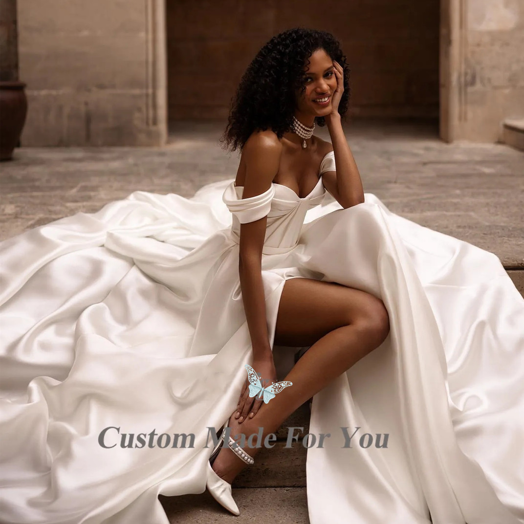 Arabic White Wedding Dresses Detachable Long Sleeves Mermaid Bridal Gowns Beads Lace Applique Nigerian Marriage Dress Plus Size Custom Made111