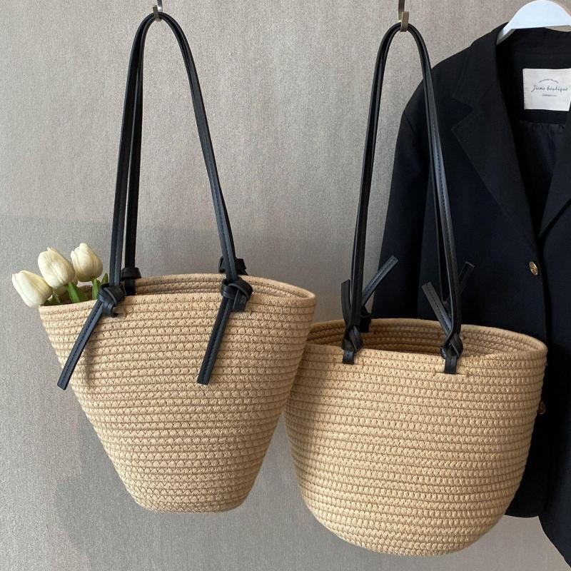 Evening Bags Large Capacity Summer Beach For Women 2023 Bohemian Straw Shoulder Bag Boho Female Designer Rattan Woven Totes Handbags