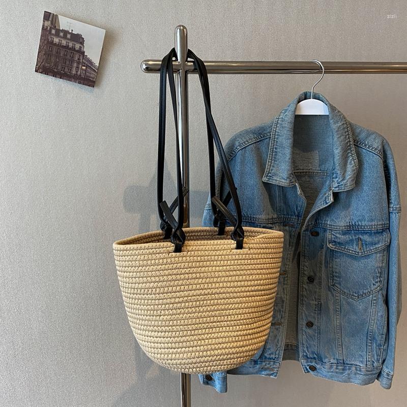 Evening Bags Large Capacity Summer Beach For Women 2023 Bohemian Straw Shoulder Bag Boho Female Designer Rattan Woven Totes Handbags