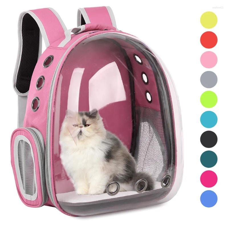 Cat Carriers Carrier Bags Breathable Pet Small Dog Backpack Travel Space Cage Transport Bag Carrying For