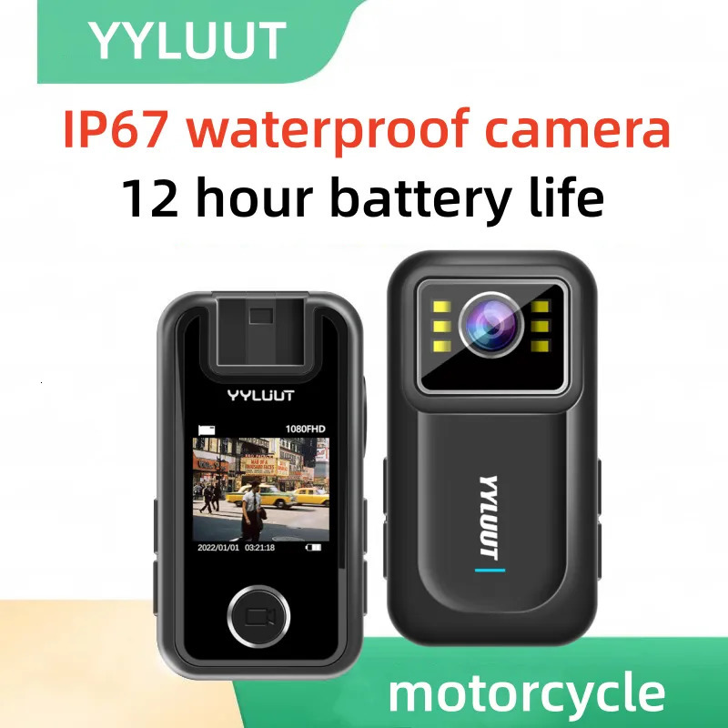 Weatherproof Cameras Motorcycle 30FPS Anti shake Action Camera 150 Wide Angle Waterproof Sport Portable Drive Recorder Helmet 231007