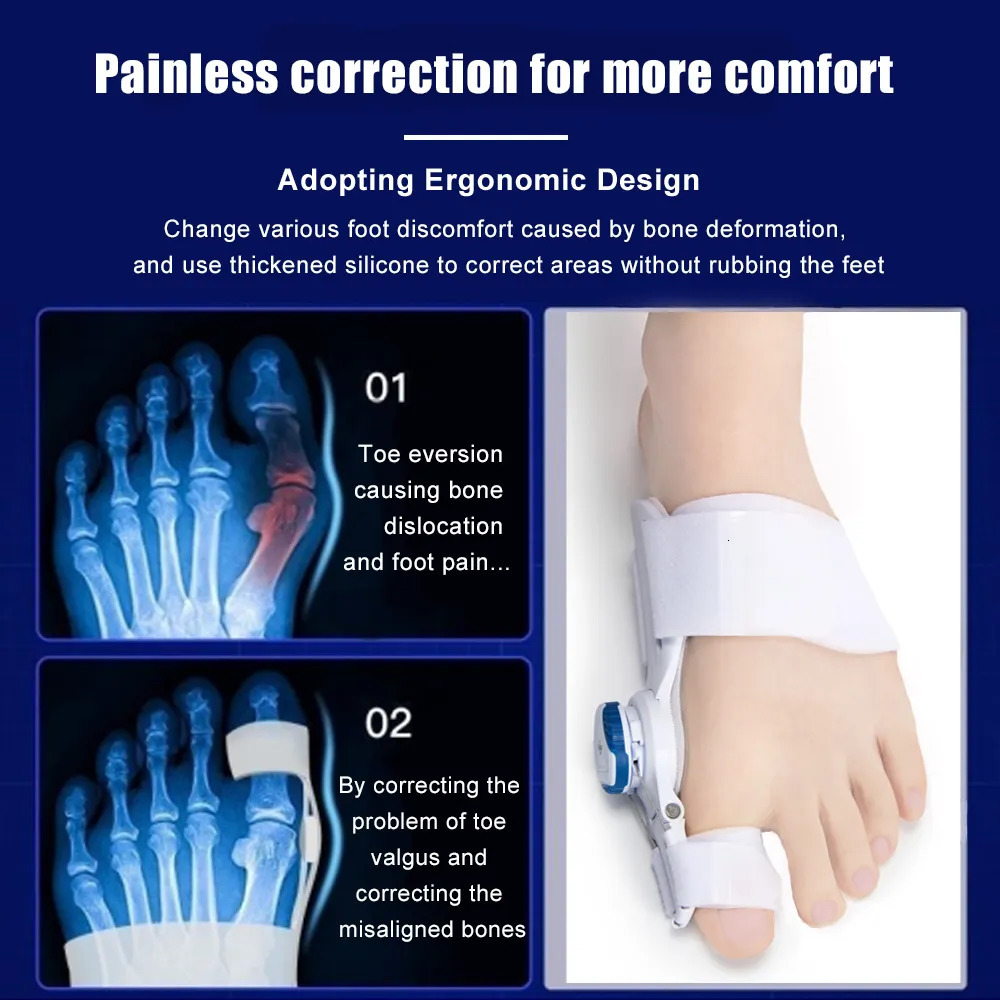 Foot Care Orthopedic Bunion Corrector Device Foot Relief Hallux Valgus Toe Correction Pedicure Feet Bone Thumb Adjuster Foot Massager 231006