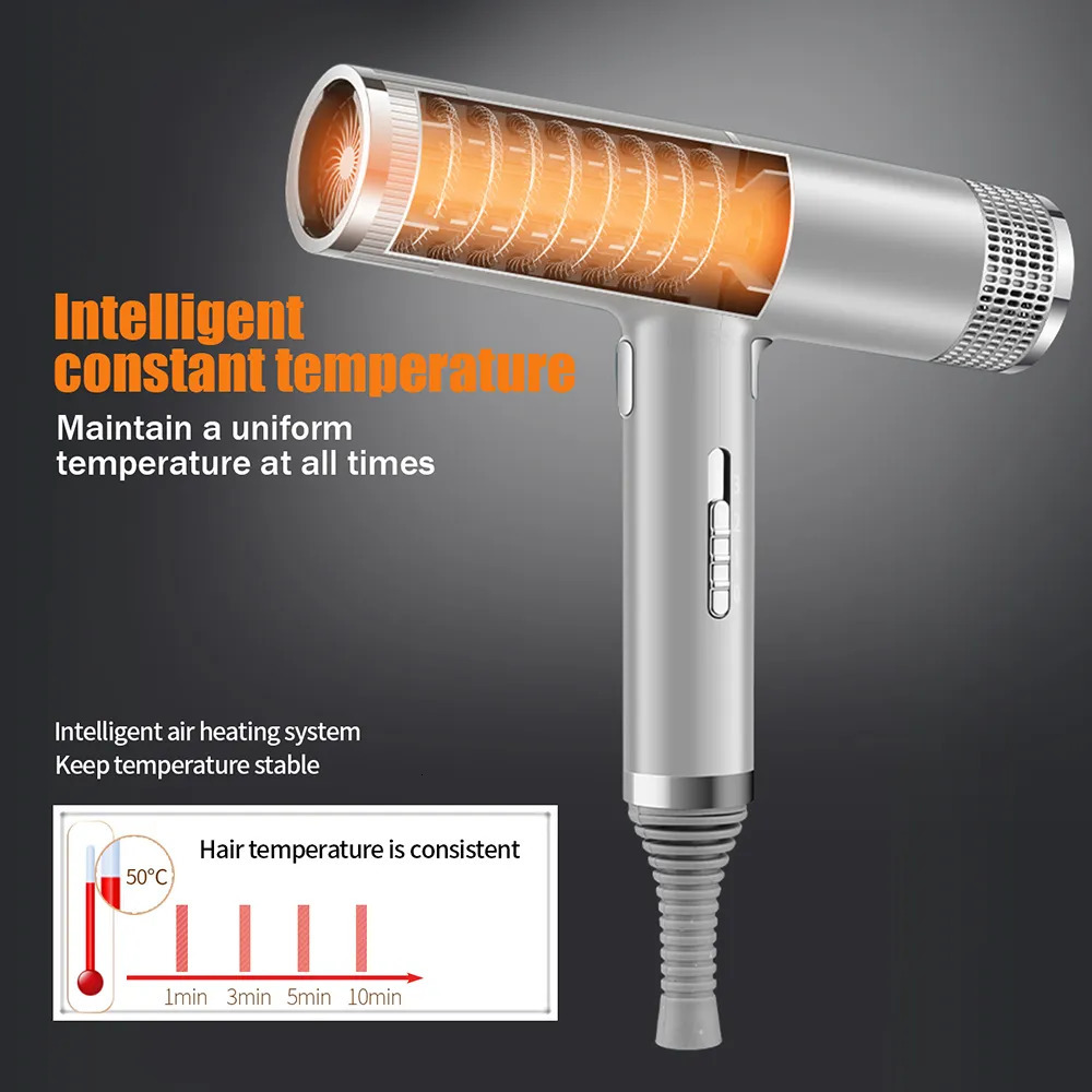 Dryers Electric Infrared Strong Blow Dryer Cold Wind Salon Hair Styler Tool Negative Ionic Fast Dryling Hairdryer 231006