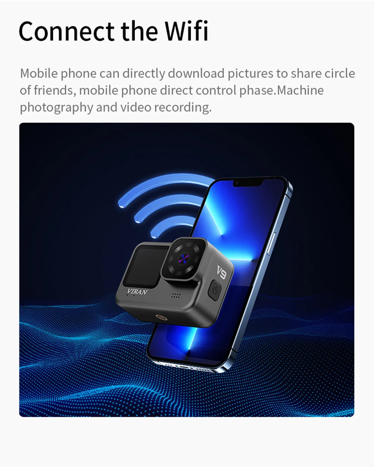 Weatherproof Cameras CERASTES 2023 Action Camera 4K60FPS WiFi Anti shake Go With Remote Control Screen Waterproof Sport pro drive recorder 231007