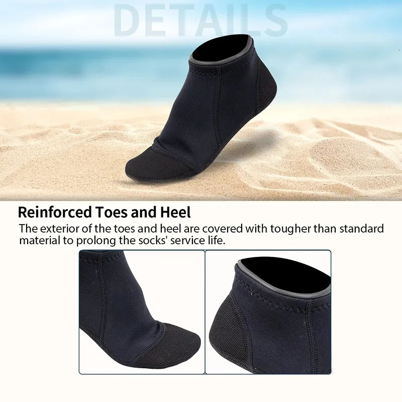 Water Shoes 3mm Neoprene Swim Socks for Men Surfing Diving Sock Keep Warm Women Water Aqua Shoes for Beach Volleyball Sand Soccer Booties 231006