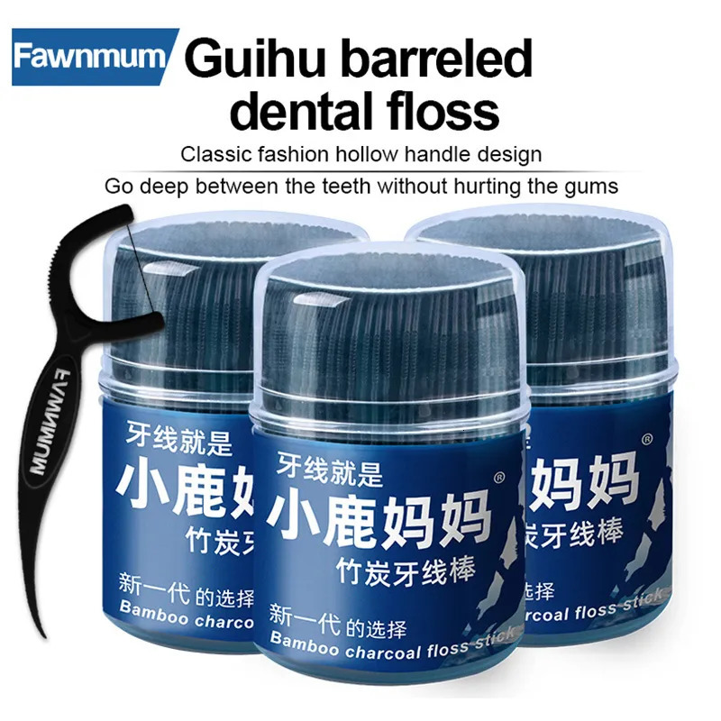 Dental Floss Fawnmum Dental Floss Sticks Clean Between Teeth Oral Hygiene Toothpicks Interdental Brushes For Teeth Cleaning Tools Tooth Pick 231007