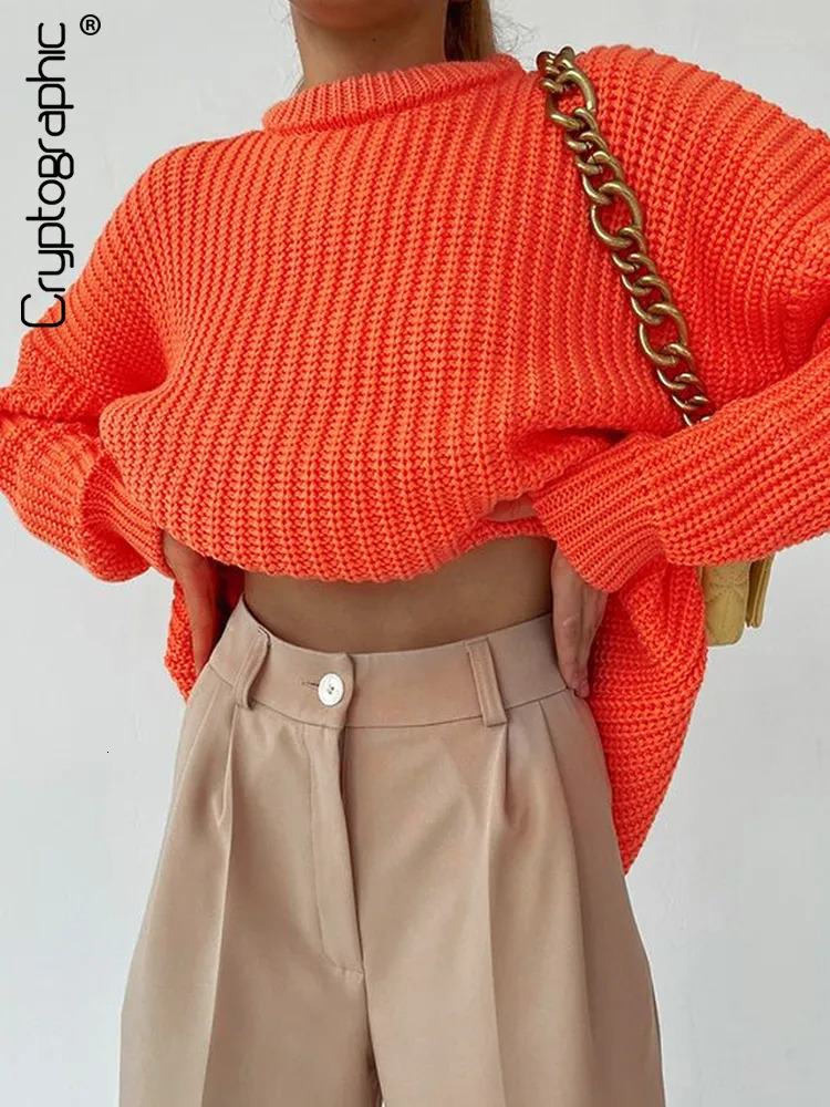 Women's Sweaters Cryptographic Autumn Winter Knitted Sweaters for Women Fashion Long Sleeve Pullover Sweater Oversized Christmas Clothes 231007