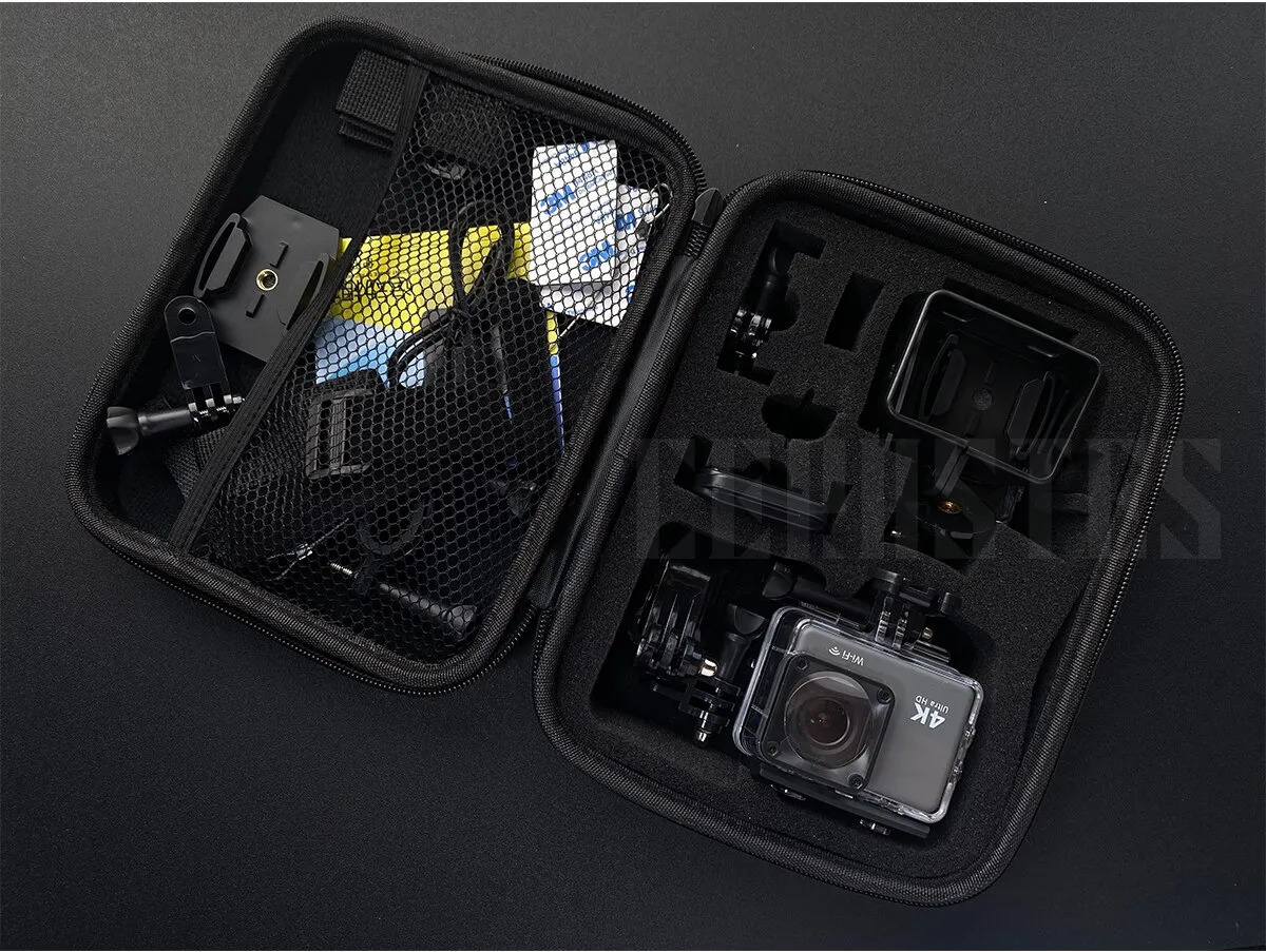 Weatherproof Cameras CERASTES Action Camera 4K 60FPS WiFi Anti shake With Remote Control Screen Waterproof Sport Drive Recorder EIS 231007