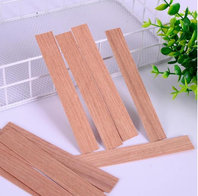 Multi Size Wood Candle Wicks With Iron Stand Diy Natural Candle Cores For Birthday Party Valentine's Day Candles Accessorie