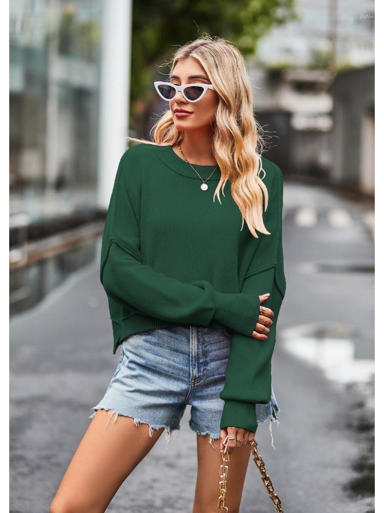 Womens Sweaters Autumn Winter Women Clothing Pullovers O-neck Long Sleeve Top Knitwear Jumpers Loose Fashion Female