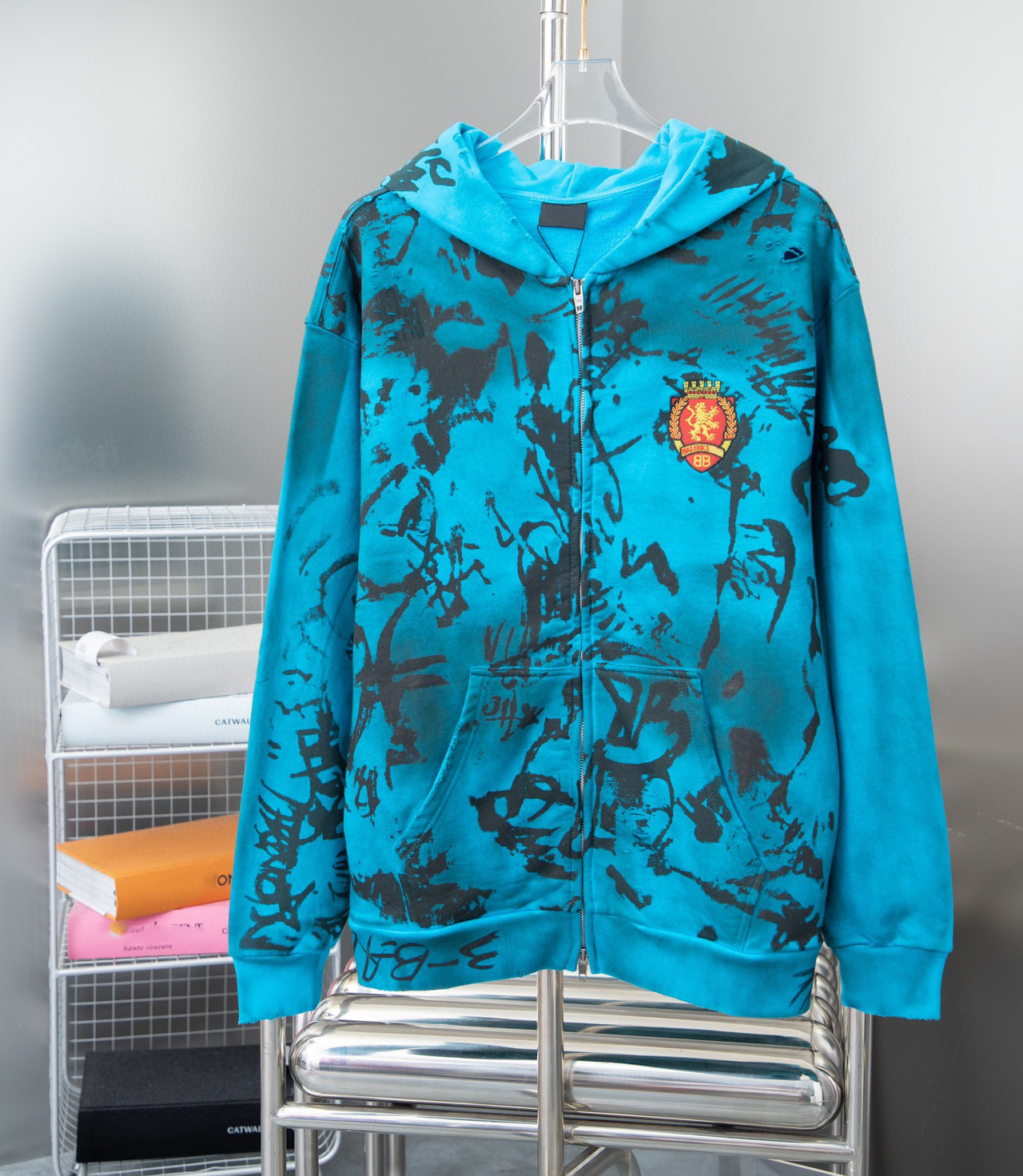 Men's plus size Outerwear & Coats Sizehoodies hoodies suit hooded casual fashion color stripe printing Asian size wild breathable long sleeve 4OK