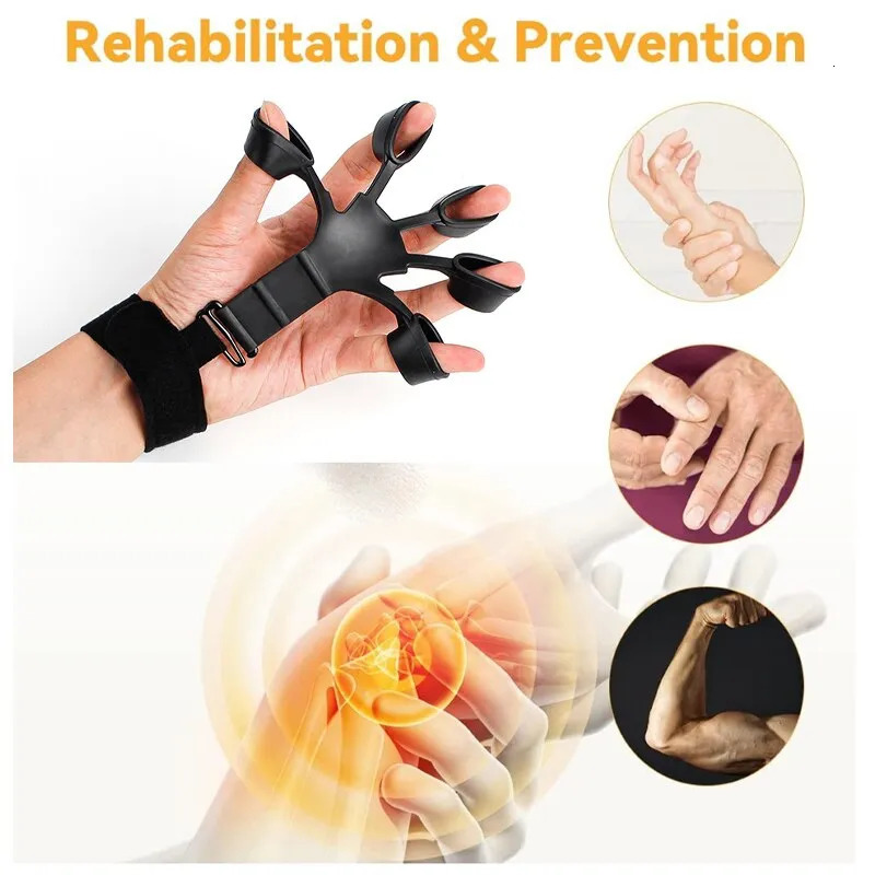 Hand Grips Finger Gripper Finger Exerciser Guitar Finger Exerciser 6 Resistant Levels Recovery Physical Tools Hand Strengthener For Patient 231007