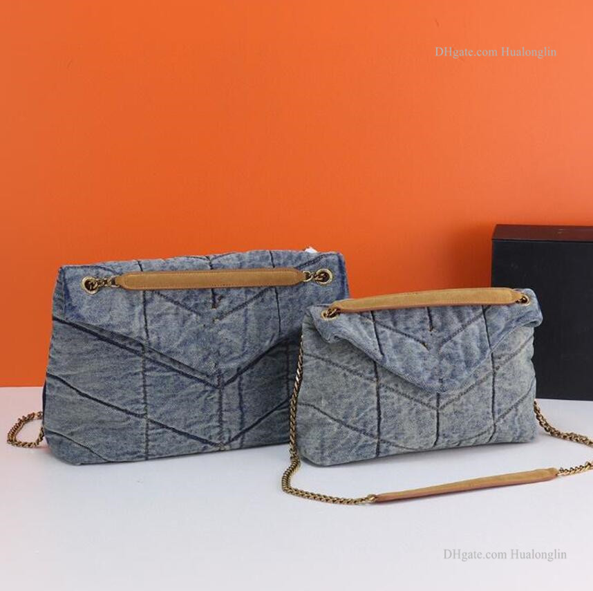 High quality designer shoulder bag women ladies handbag purse luxury designer famous demin satin