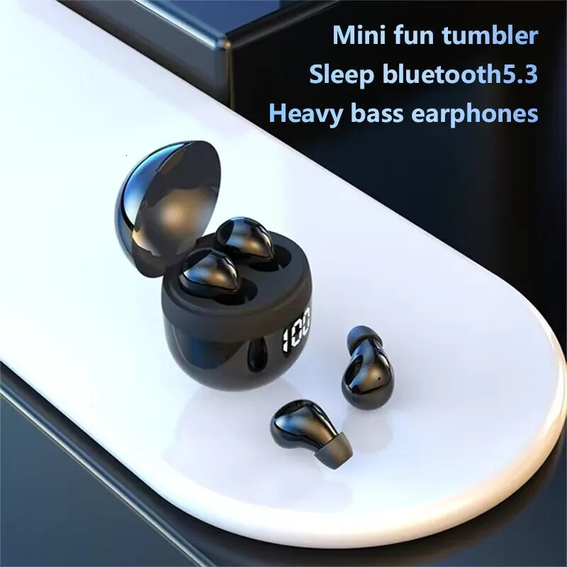 Headsets SK mini headphones wireless bluetooth earphones sleep headset with mic noise reduction heavy bass earbuds for smart phone 231007