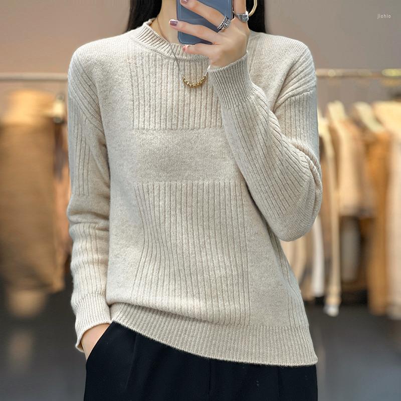 Womens Sweaters Womans And Pullover Long Sleeve O-Neck Casual Coats Female Cashmere Sweater Knitted Jumper Wool Clothing Blouse