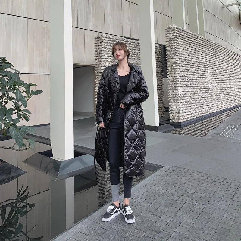 Women's Vests Dark black winter Japanese kimono bandage robe loose long cotton padded jacket winter warm long coat LM80 231007
