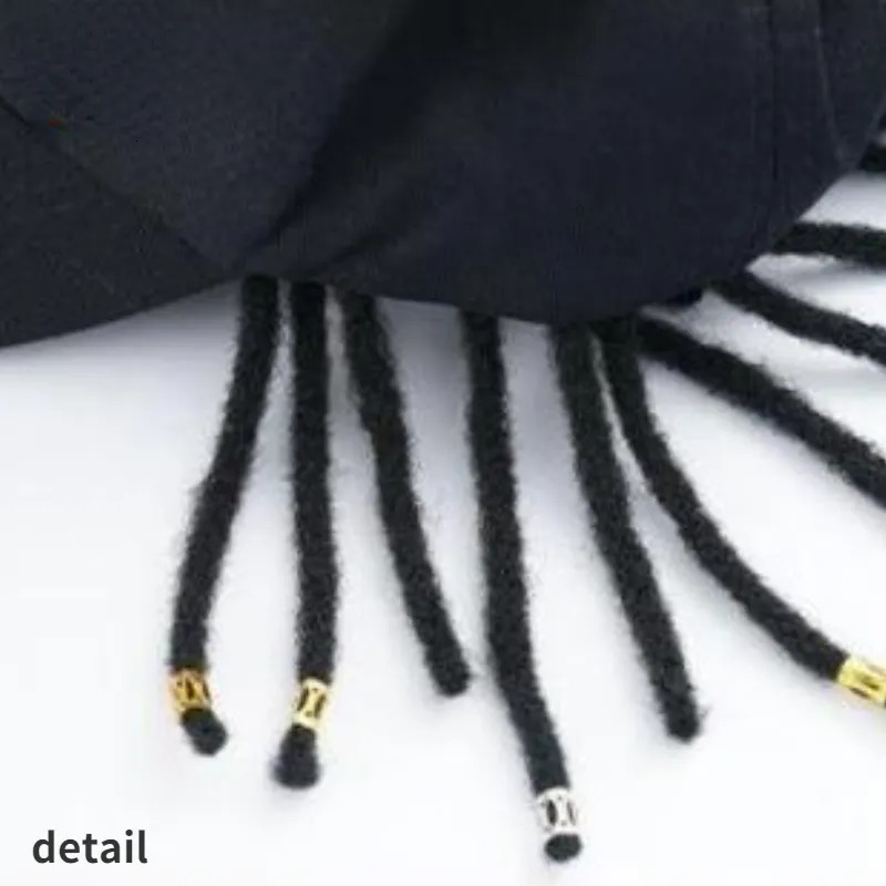Beanie/Skull Caps Rap Reggae Cold Bonnet Men Hip Hop Knitted Hat Dread Locks Hat Men Locks Wig Pullover Hat Fashion Punk Beanies for Men 231007