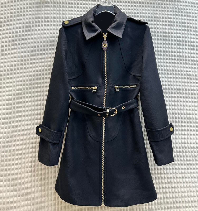 Milan Style Runway Dress Autumn Crew Neck Long Sleeve White Black Brand Same Style Empire Womens Dress Fashion