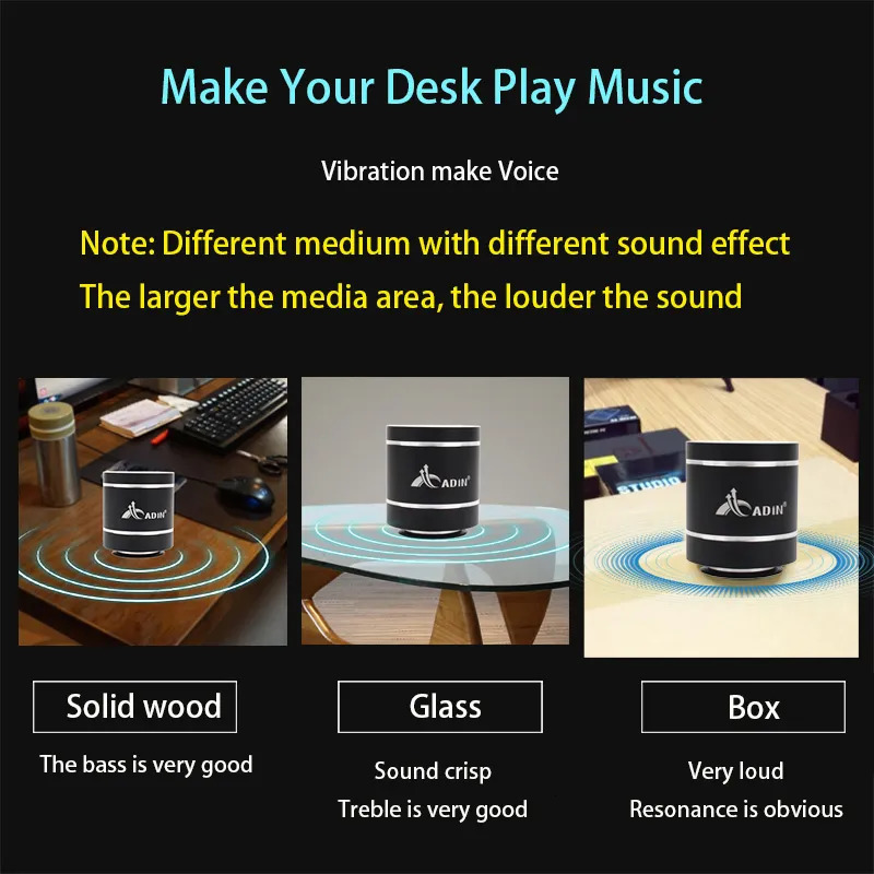 Portable S ers Adin Bluetooth Vibration With Fm Radio Remote Control Vibro S er Wireless Subwoofer Bass For Phone 231007