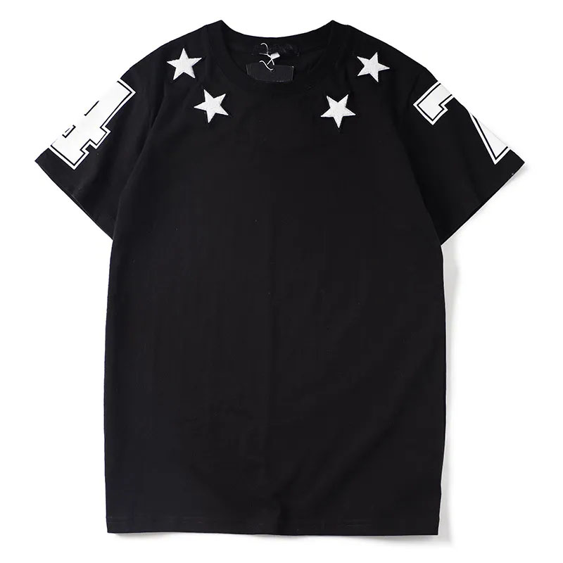Men's Black Short Sleeve Hip Hop T-Shirt With Letters - Breathable, Casual Summer Tops