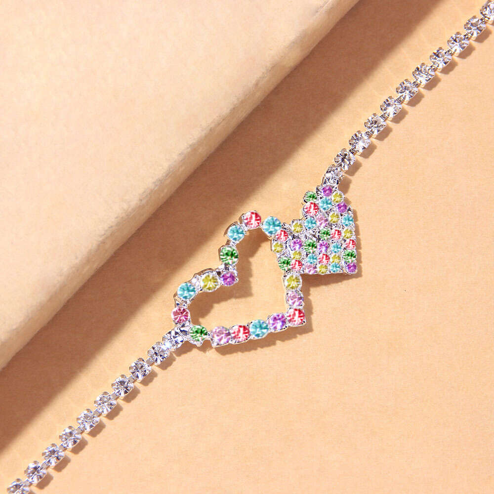 Ankle Bracelet Foot Jewelry Women Cuban Link Heart Anklets for Girls Beach Jewelry