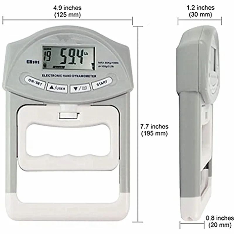 Hand Grips Digital Electronic Hand Dynamometer Grip Strength Measurement Meter Auto Hand Grip Power 200 Lbs 90 Kgs Sports Tools for Hands 231007