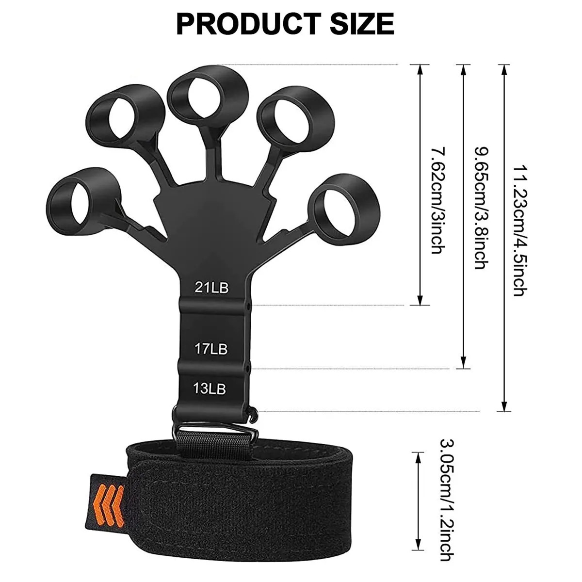 Hand Grips Hand Exercisers Strength Finger Extension Gripper Hand Grip Strengthener Finger Grip Trainer Forearm Band for Wrist Training 231007