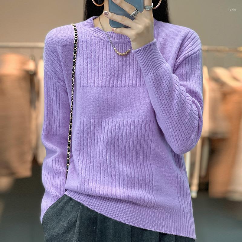Womens Sweaters Womans And Pullover Long Sleeve O-Neck Casual Coats Female Cashmere Sweater Knitted Jumper Wool Clothing Blouse