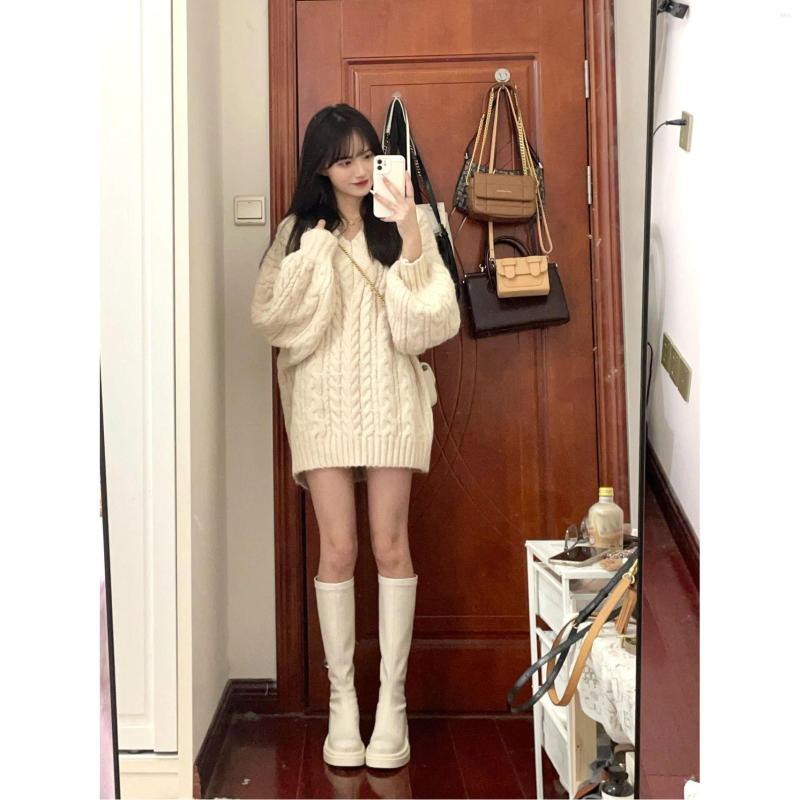 Womens Sweaters Sweater O-neck Spring Autumn Basic Pullover Warm Winter Casual Woman Jumpers Korean Fashion Knitted Bottoming Shirt 2023