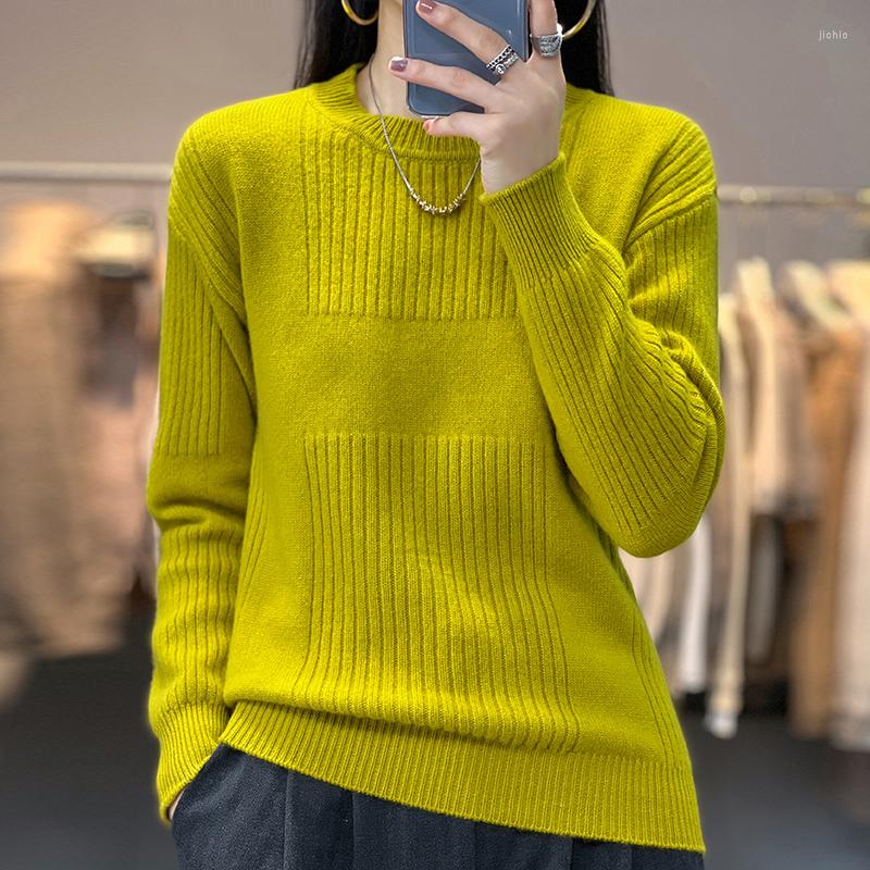 Womens Sweaters Womans And Pullover Long Sleeve O-Neck Casual Coats Female Cashmere Sweater Knitted Jumper Wool Clothing Blouse